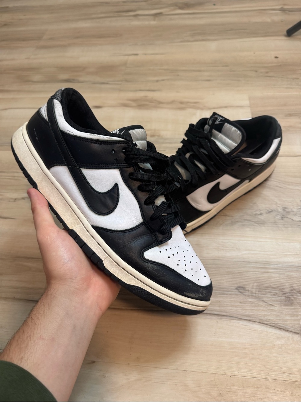 Nike Men’s Black and White Panda Dunks